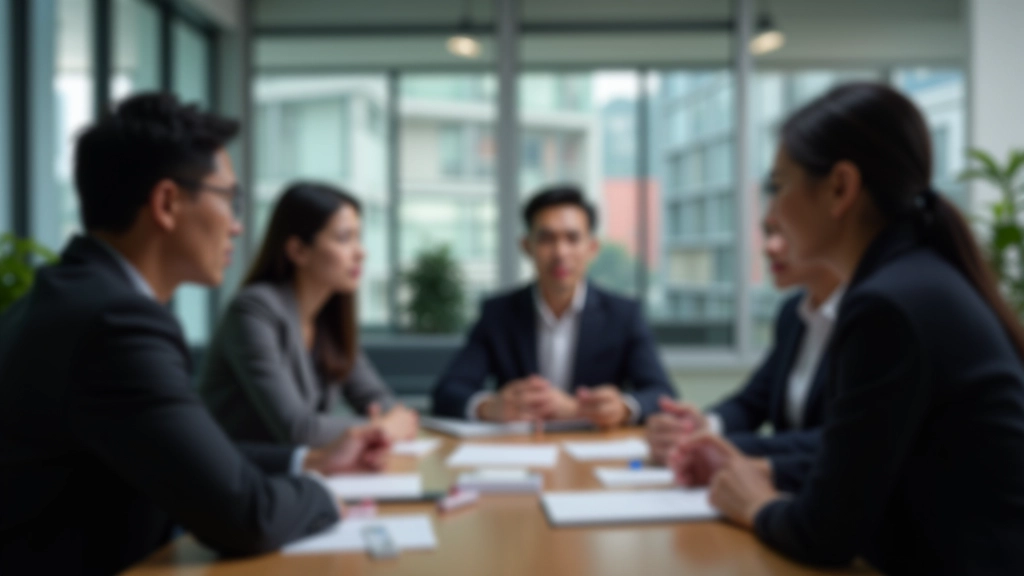 Professional training environment with diverse participants in collaborative workshop setting, modern Hong Kong office backdrop, bright natural lighting, focused discussion atmosphere